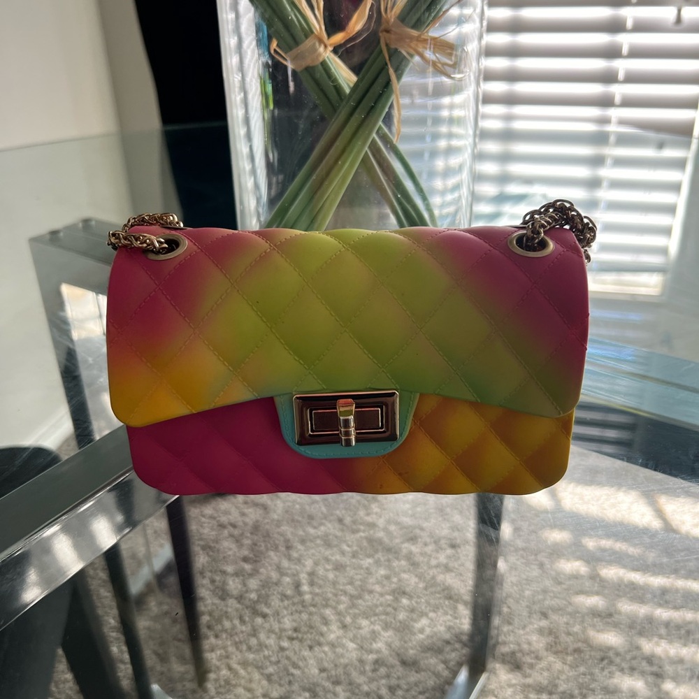 Tye dye jelly purse